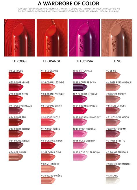 ysl lipstick and mascara set|YSL lipstick color chart.